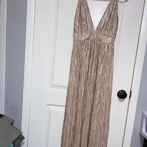 Formal cross strap dress, adjustable straps.